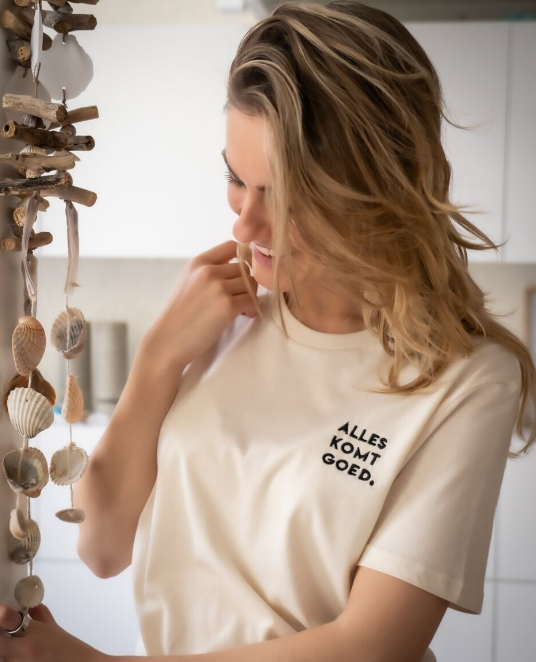 T-shirt van biologische katoenmix